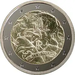 €2 — Италия 2008