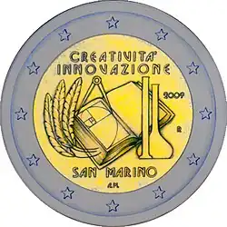 €2 — Сан-Марино 2009