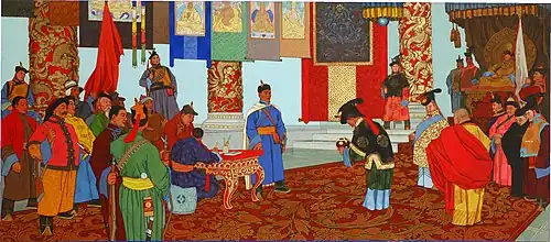 Д. Сухэ-Батор 10 июля 1921 года в Урге столице.