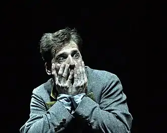 Кошевой в роли Алексея Ивановича в спектакле «Игрок» (петербургский театр БДТ, реж. Роман Мархолиа), 2015 год