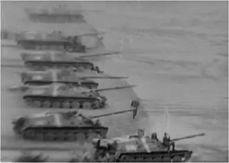 Боевые машины воздушно-десантных войск ВС СССР в Чехословакии.