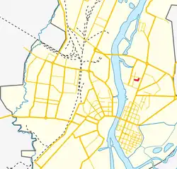 На карте города