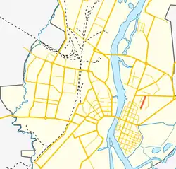 На карте города