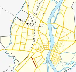 На карте города