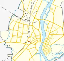 На карте города