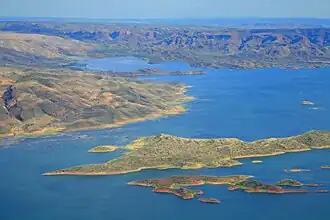 Аэроснимок водохранилища в мае 2007 года