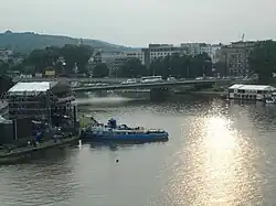 Вид на курган Костюшко с улицы Кракова