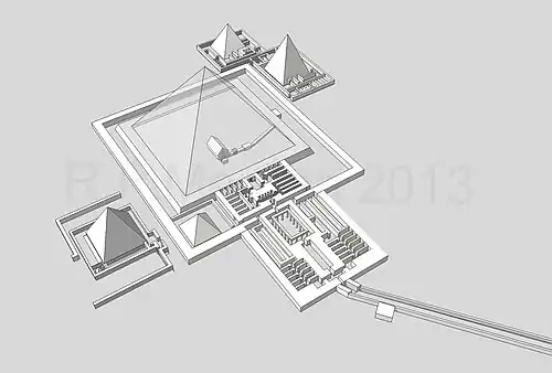 Пирамида Пепи II. Изометрическое изображение
