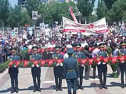 «Бессмертный полк» в Бишкеке, 9 мая 2017 года.