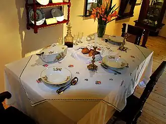 Сервировка стола для шаббата