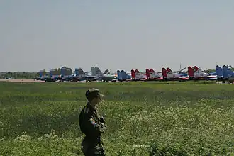 Лётное поле аэродрома Пушкин