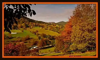 Вид на коммуну осенью