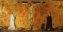 Распятие. Дерево, темпера, золочение. Институт искусства Курто, Лондон