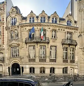 Итальянский институт Леонардо да Винчи на 12 Rue Sedillot (1899)