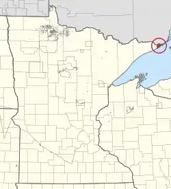 Гранд-Портидж на карте