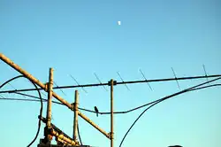 Часть антенной решетки для EME на частоте 144&nbsp;МГц. WA6PY, Калифорния, США.