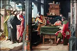 Призвание апостола Матфея (приписывается). 1515. Дерево, масло. Берлинская картинная галерея