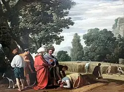 Руфь и Вооз. 1628. Холст, масло. Берлинская картинная галерея