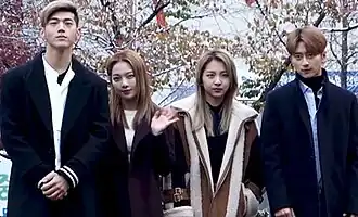 KARD. Слева направо: B.M, Сомин, Джиу, J.Seph