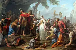 Великодушие Сципиона. 1728. Холст, масло. Берлинская картинная галерея