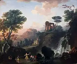 Ш.-Ф. Гренье де Лакруа. Храм Весты в Тиволи. 1764. Холст, масло. Боде Музеум, Берлин