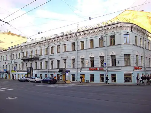 Доходный дом А. С. Норова. Литейный пр., 36 — Некрасова ул., 2х (1859)