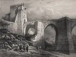 Сан - Мартин мост в Толедо (1850).