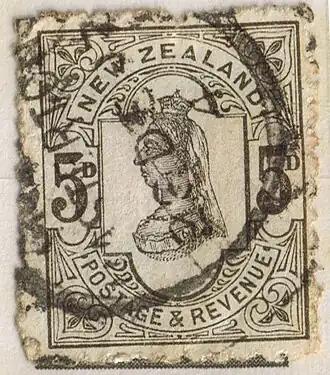 1891: марка в 5 пенсов&nbsp;(Sc #69)