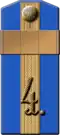 Погон воинского звания(1907—1911 гг.)«Подпрапорщикв должностифельдфебеля»