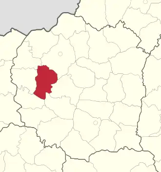 Желудокский район на карте