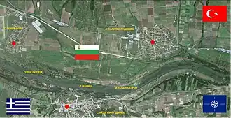 Карта территории, на которой происходили стычки