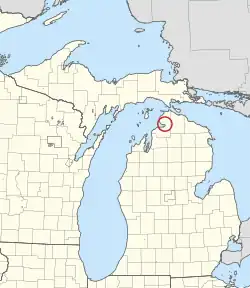 Литл-Траверс-Бей на карте