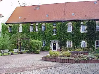 Дом Баха[нем.] в Кётене, вид со двора. В этом доме Бах и его семья жили в 1719—1723.