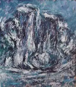 «Но контуры видит безумец...»,  х/м, 80х70, 2003