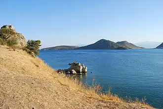 Вид на Ромби из акрополя Асины