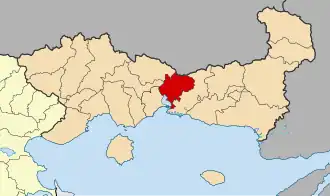 Иазмос на карте