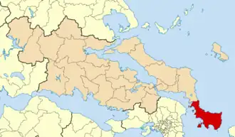 Каристос на карте