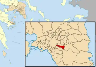 Кесариани на карте