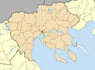 Корделио-Эвозмон на карте