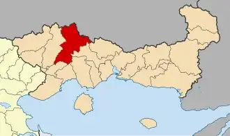 Паранестион на карте