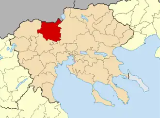 Пеония на карте