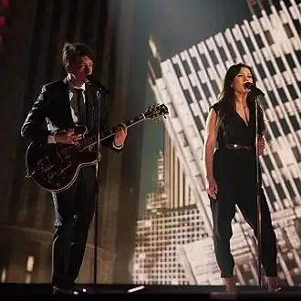 Стиг Ряста и Элина Борн на «Евровидении 2015» в Вене