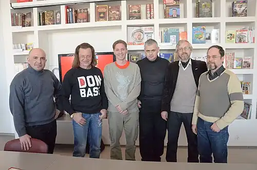 2016 год. Михаил Афонин, Владимир Скобцов, Дмитрий Казаков, Александр Ген, Владислав Русанов и Игорь Вереснев