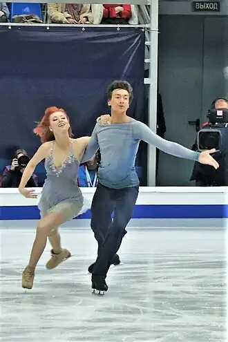 С Тиффани Загорски на чемпионате Европы (2018)