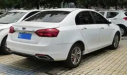 Geely Emgrand сзади