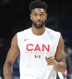 Александер в игре за сборную Канады в 2023 году