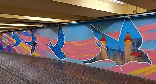 Пешеходный тоннель Мустакиви в 2023 году