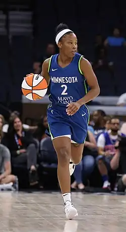 Аллен в игре за «Миннесота Линкс» против «Индиана Фивер» (9 июня 2023 года)