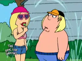 Крис и девушка, заменяющая Мэг