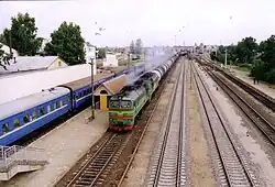 Вид на перрон станции